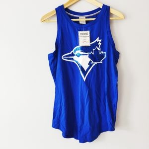 PINK Toronto Blue Jays Sequin Tank Top NWT